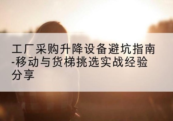 肃北移动式升降机怎么选-工厂采购升降设备避坑指南-移动与货梯挑选实战经验分享